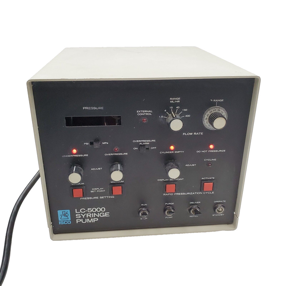 Teledyne ISCO LC-5000 Syringe Pump Controller,  No Pressure Display, Powers On