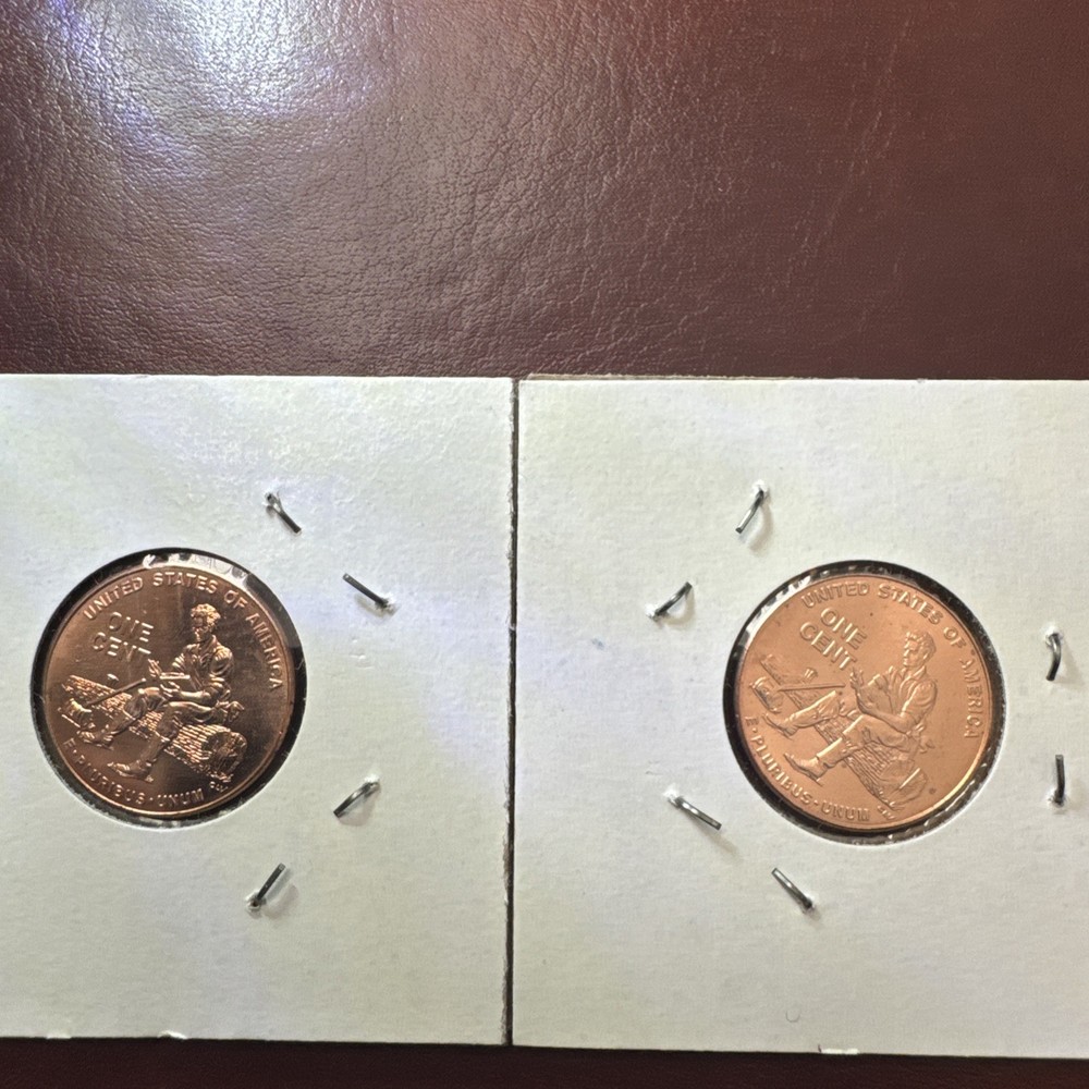 2009-P & D Lincoln Formative Cent Set, Bright Red Uncirculated, Mint Roll Coins