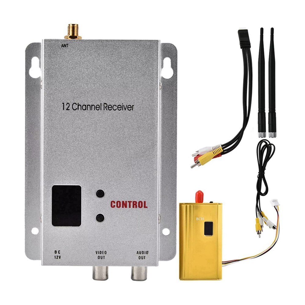 Long-Range Wireless Audio/Video Transmitter-Receiver Surveillance Accessories