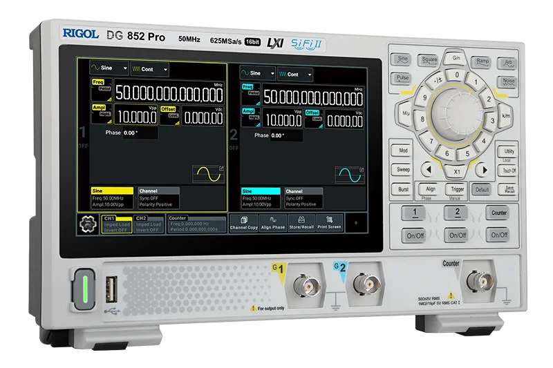 RIGOL Function Signal Arbitrary Waveform Generator Touch Screen 625MSa/s Type-C