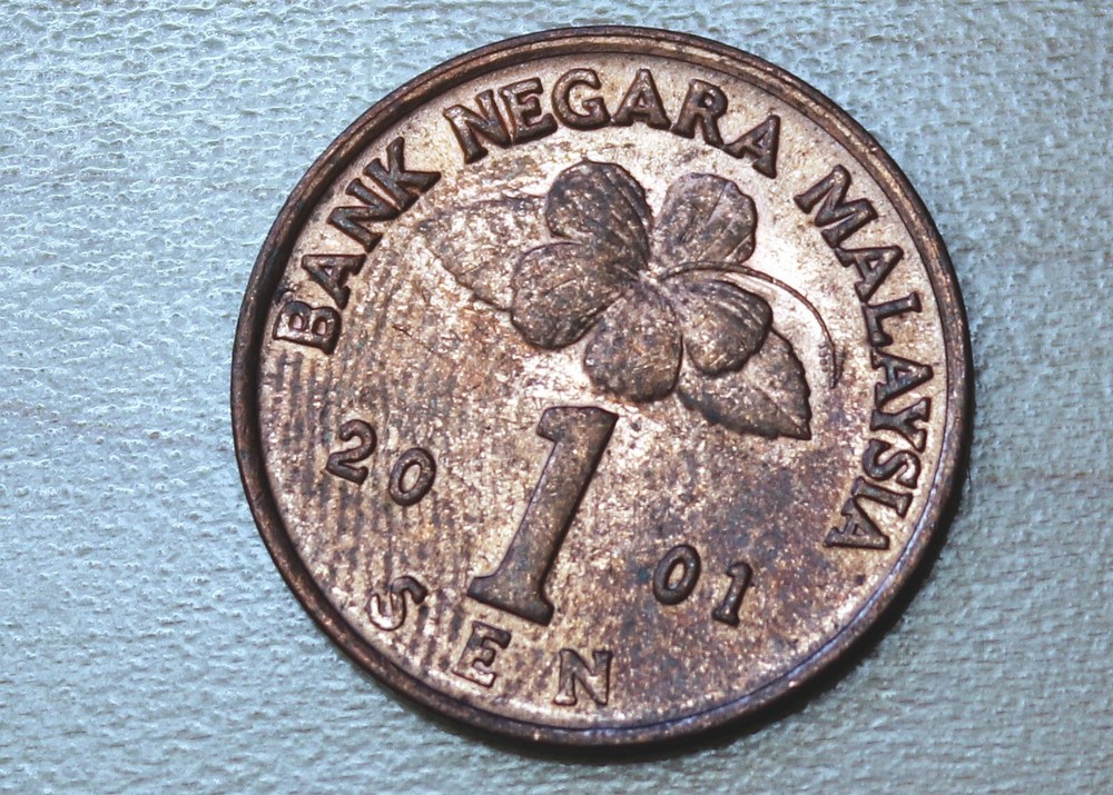 2001 Malaysia 1 Sen