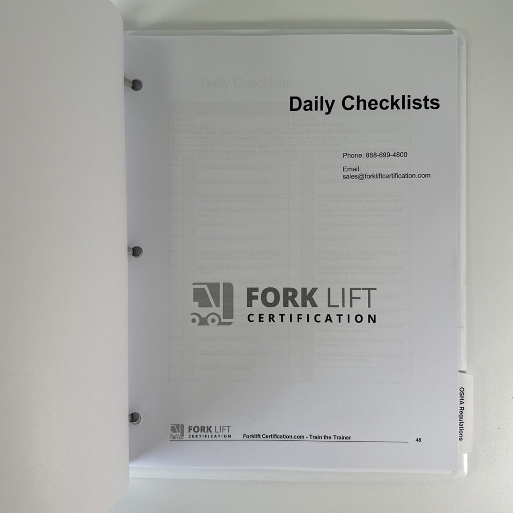 Forklift Certification Kit OSHA Compliant, Complete Train The Trainer Bundle
