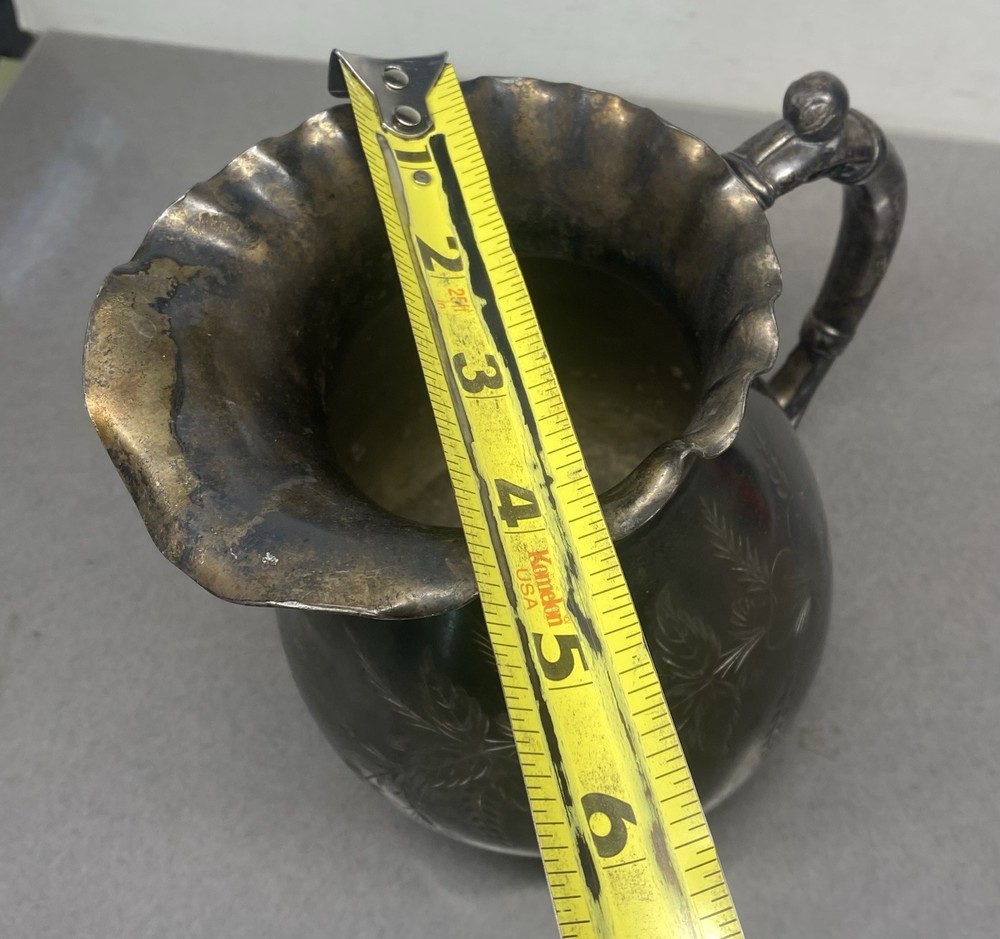 Antique Vintage Aurora Silverplate Pitcher