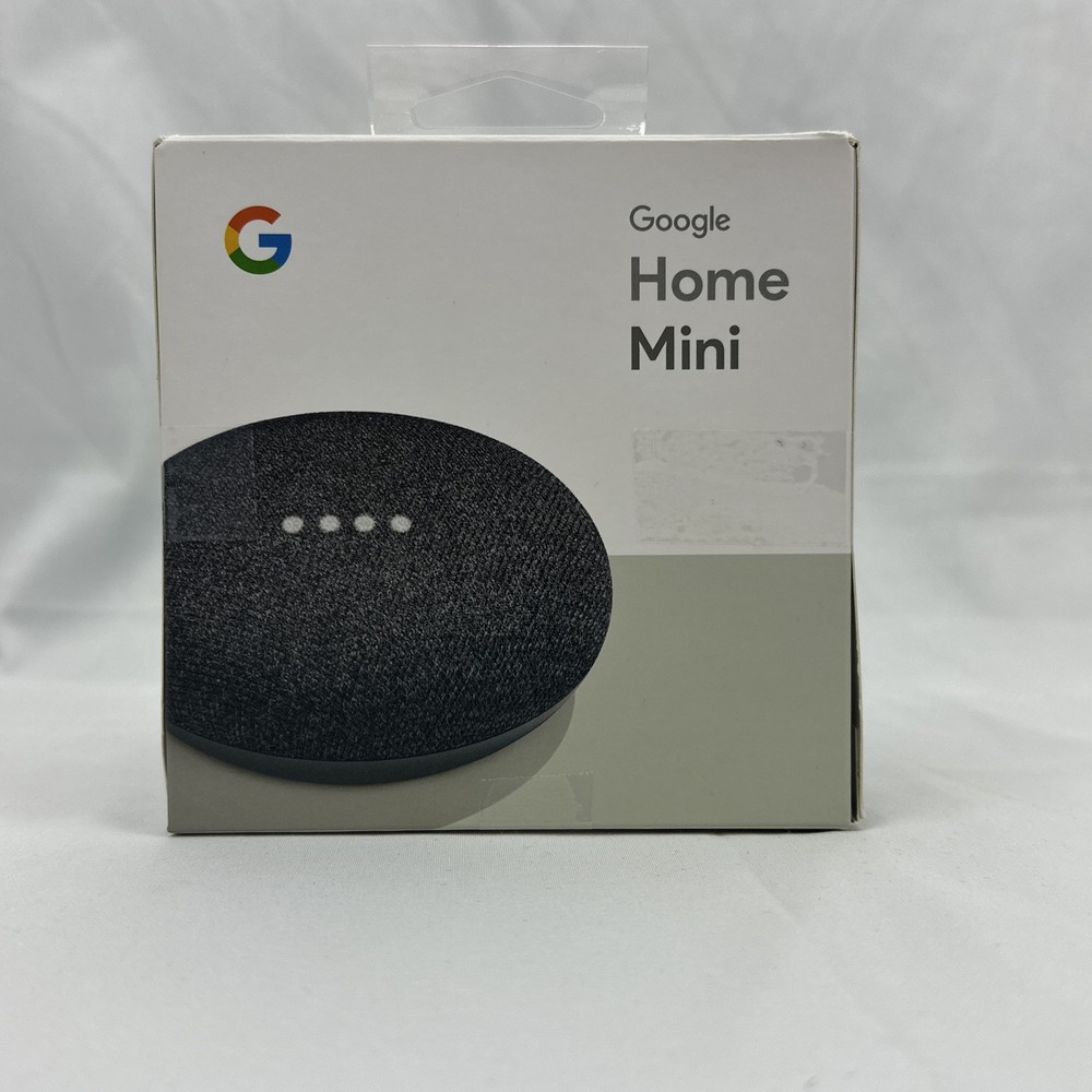 Google Home Mini Smart Assistant Speaker Charcoal (GA00216-US) EUC Never Used