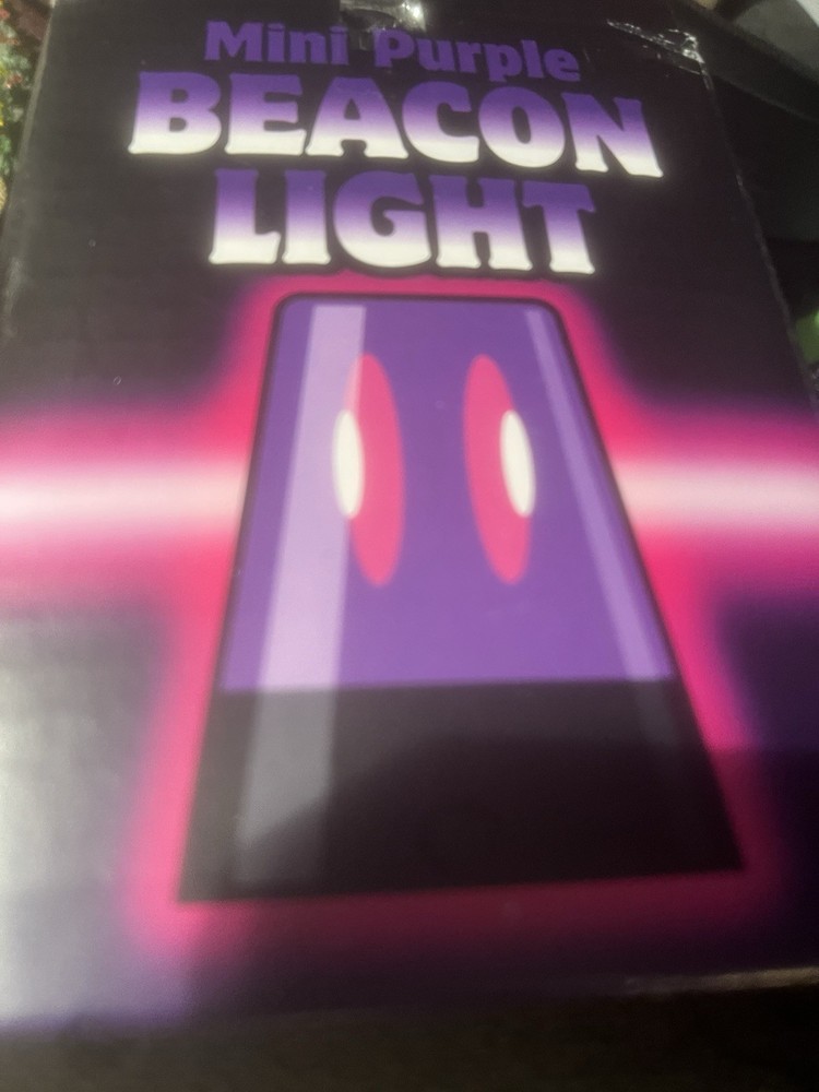 Mini purple beacon light