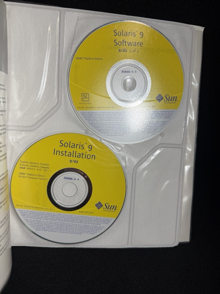 Sun Microsystems Solaris 9 Sparc Platform Edition for Sun Computer Systems