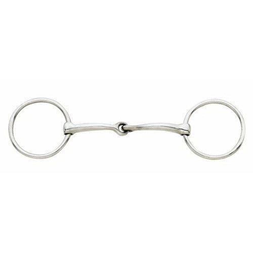 Ovation Curve Jointed Loose Ring Snaffle Bit