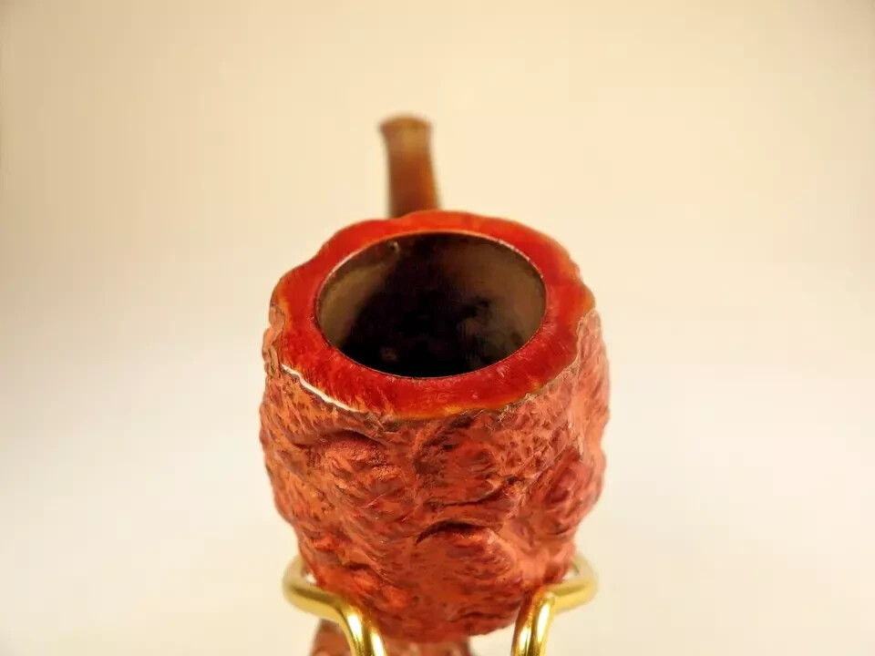 MISTELLA GEM SERIES RUSTIC CARVED VIRGIN FINISH BRIAR LUCITE STEM