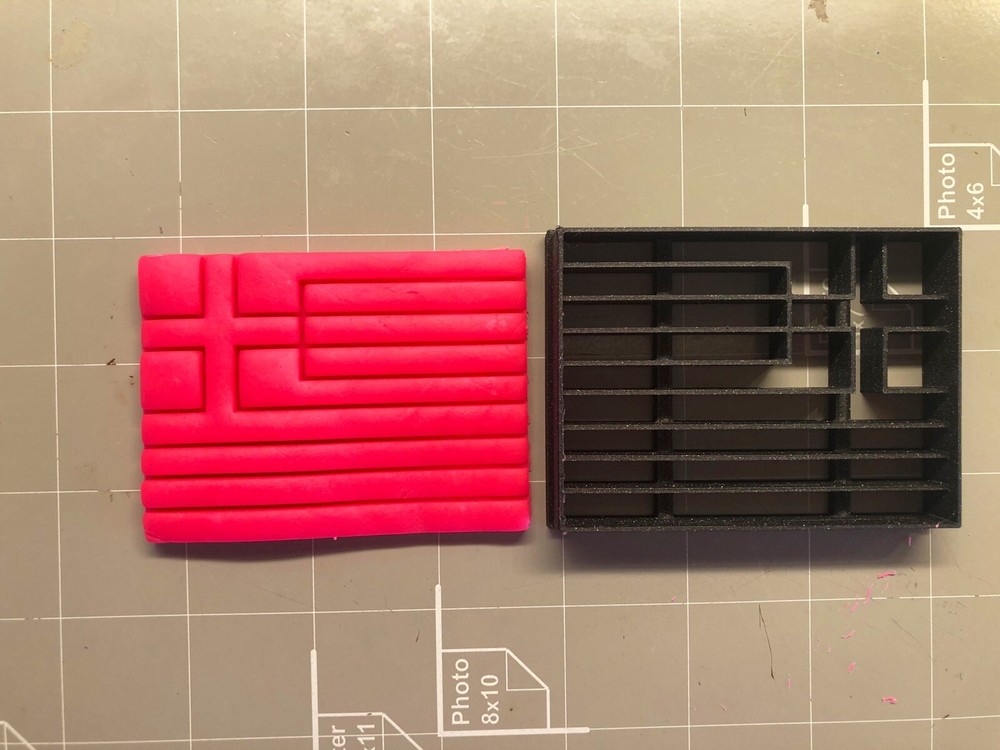 Greece Flag Cookie Cutter