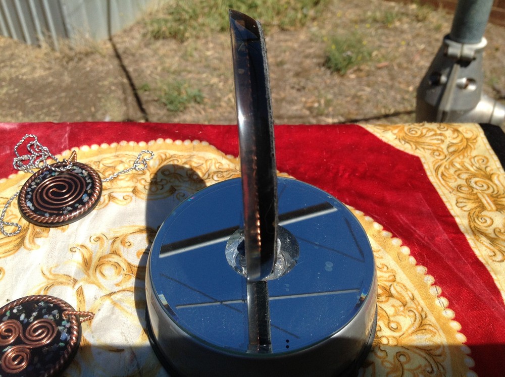 Tensor Ring, Triskelion, Shungite & Opal Orgone Water Structuring Coaster.