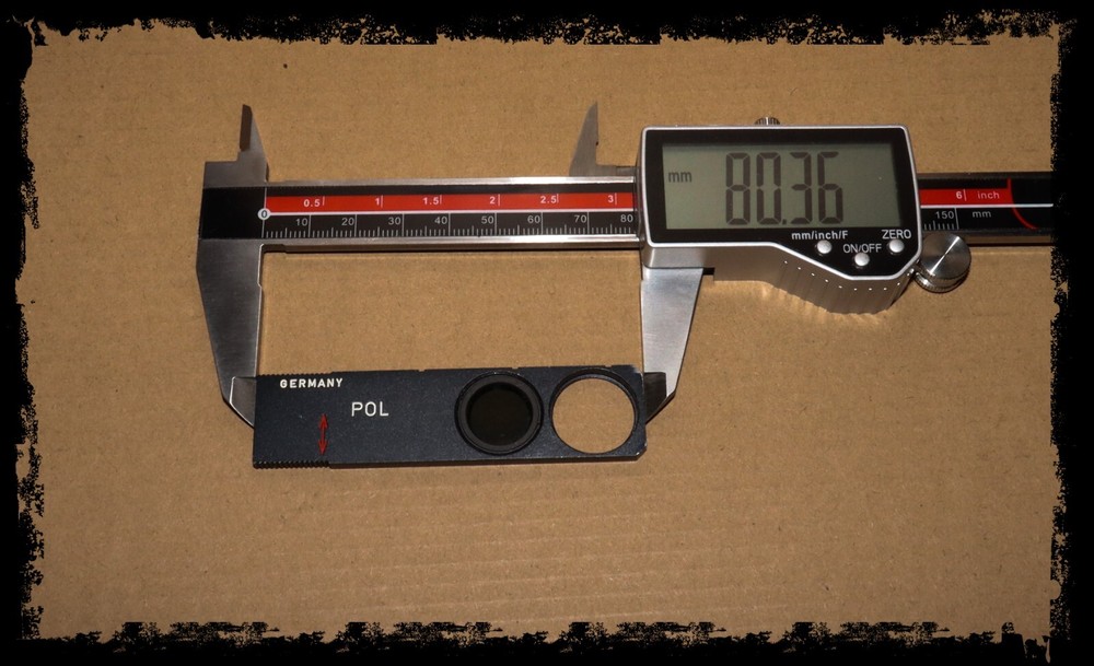 Leica/ Leitz  Microscope Pol Filter Slider Analyzer / Polarizer