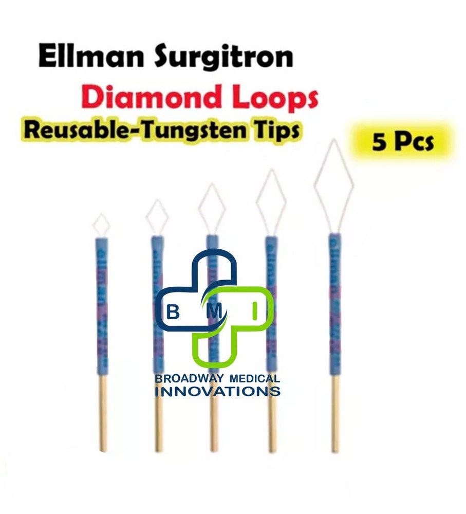 Ellman Surgitron Diamond loop Electrodes 5 Pcs Reusable-Tungsten Tips New CE