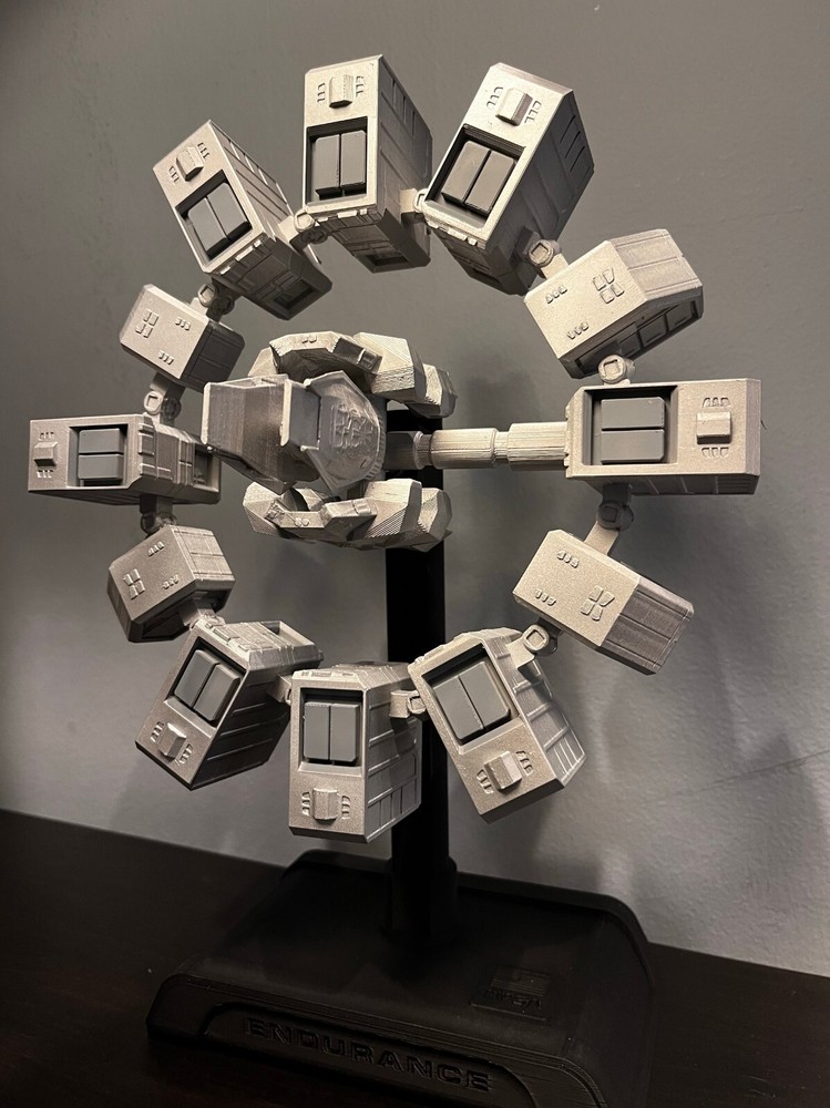 Endurance Space Station 3D Printed Rotatable Model Ornament
