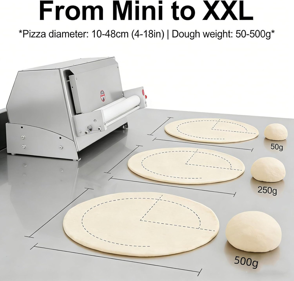 Electric Dough Sheeter Machine Pasta Maker Machine for Icing Pizza Dough Roller