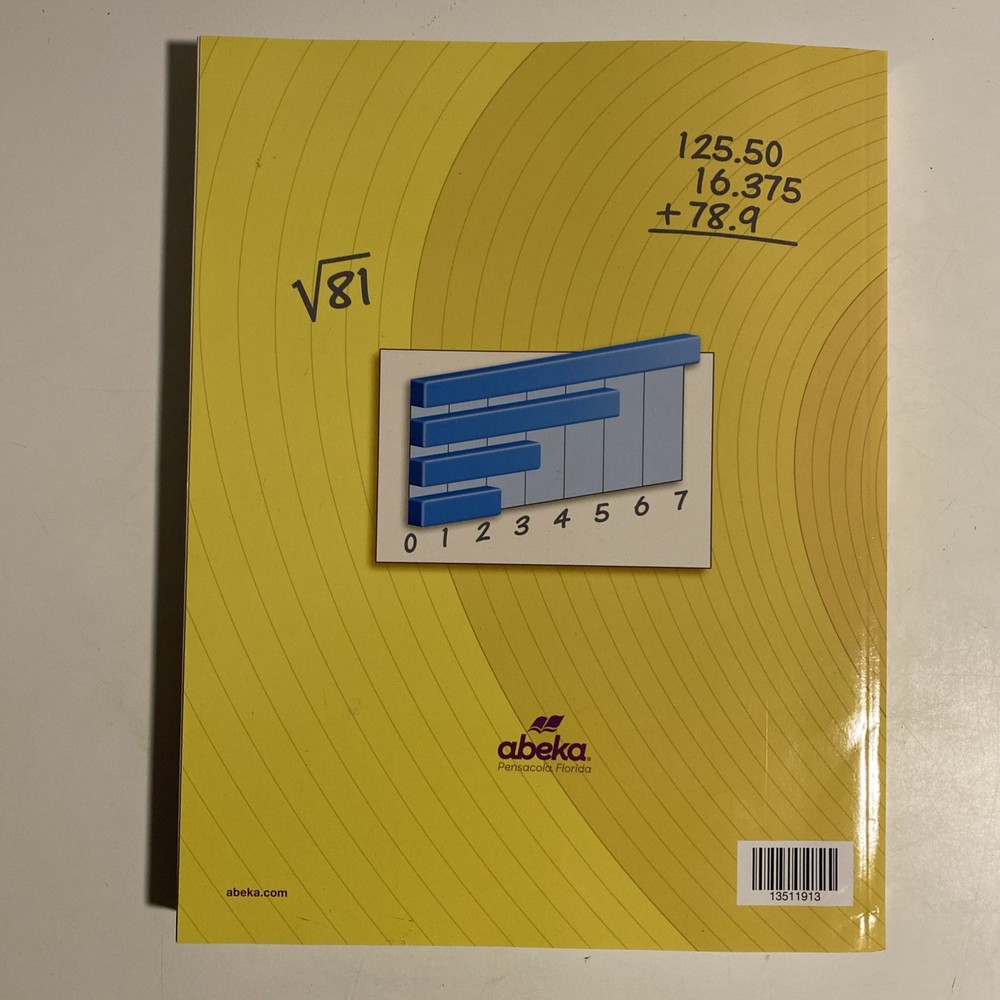 Abeka Arithmetic 5 - Fourth Edition Math Workbook. Cut Cover