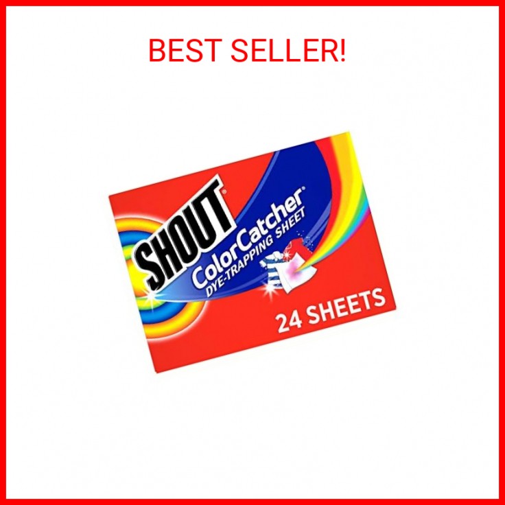 Shout Color Catcher, Dye-Trapping Sheets, 24 Sheets