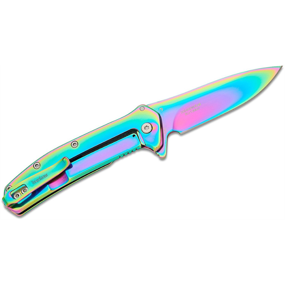 Kershaw Outcome Assisted Open Frame Lock Drop Point Blade EDC Folding Pocket Kn