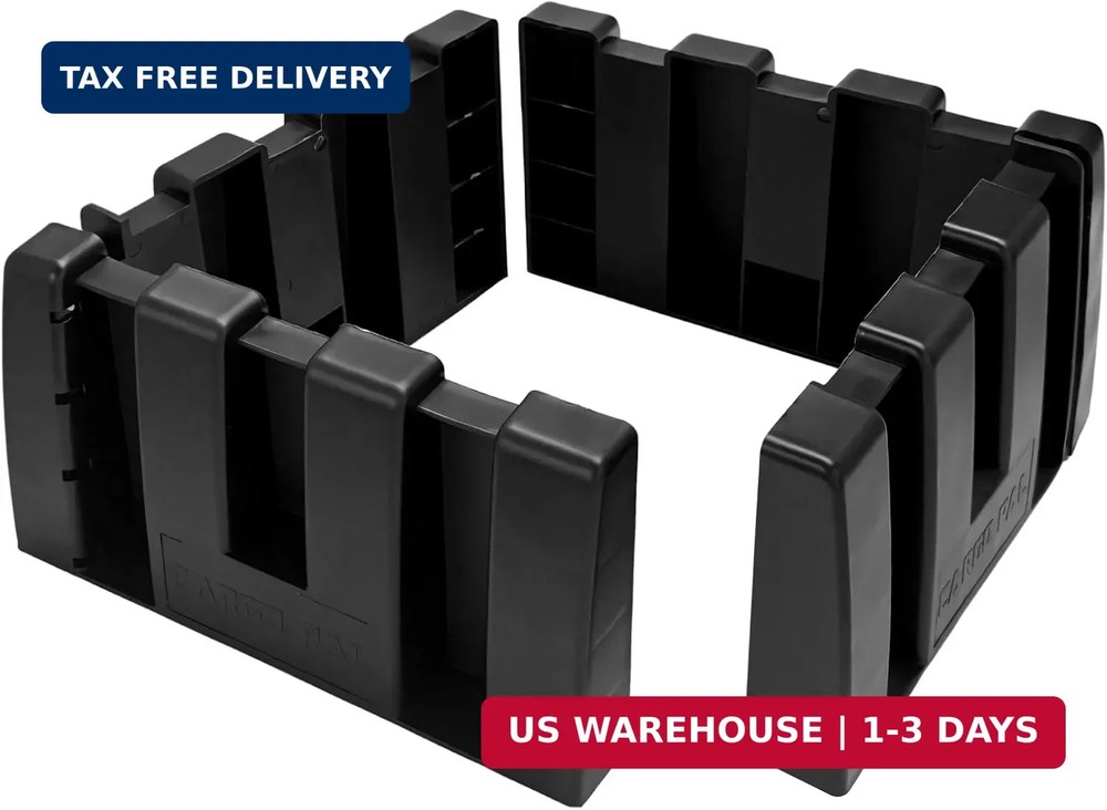 4 PCS Multipurpose Cargo Organizer Blocks, Plastic Auto Trunk Storage Organizer