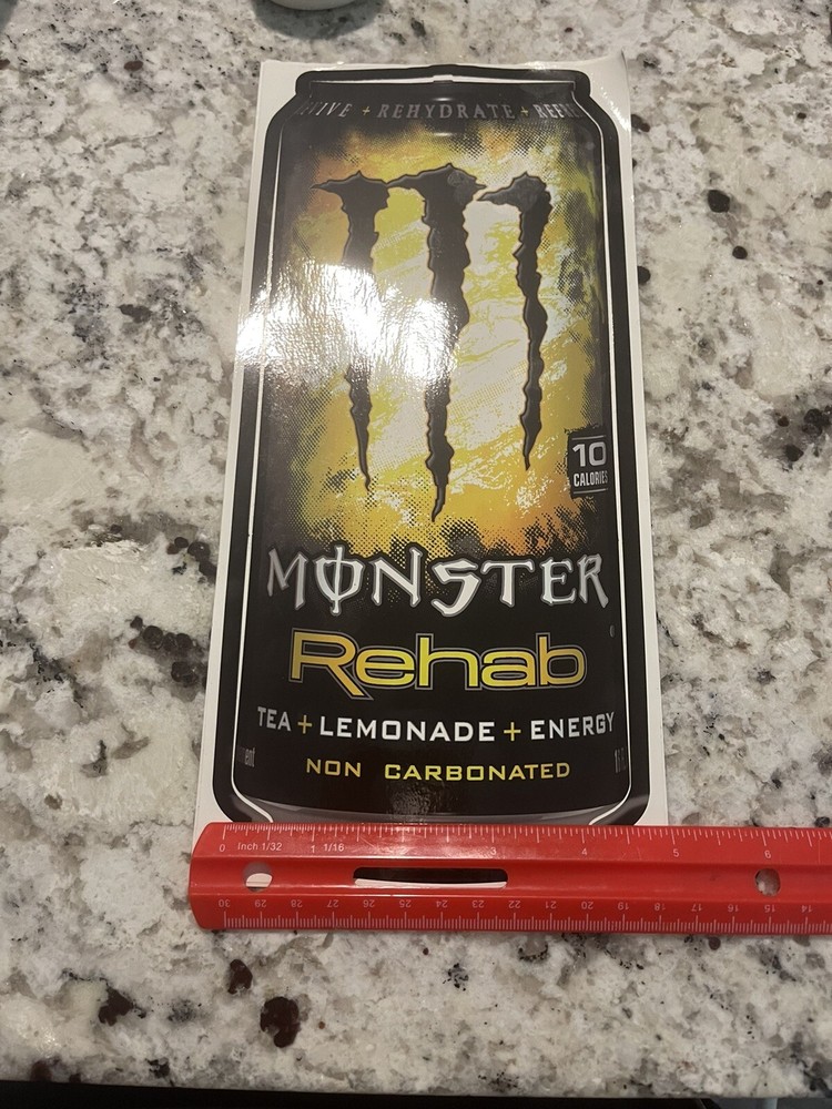 Monster Energy Sticker Can Decal Logo Rehab