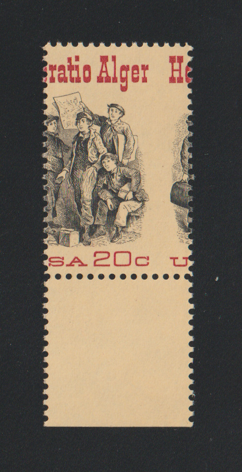 US EFO ERROR Stamps #2010 Horatio Alger: Misperf. MNH