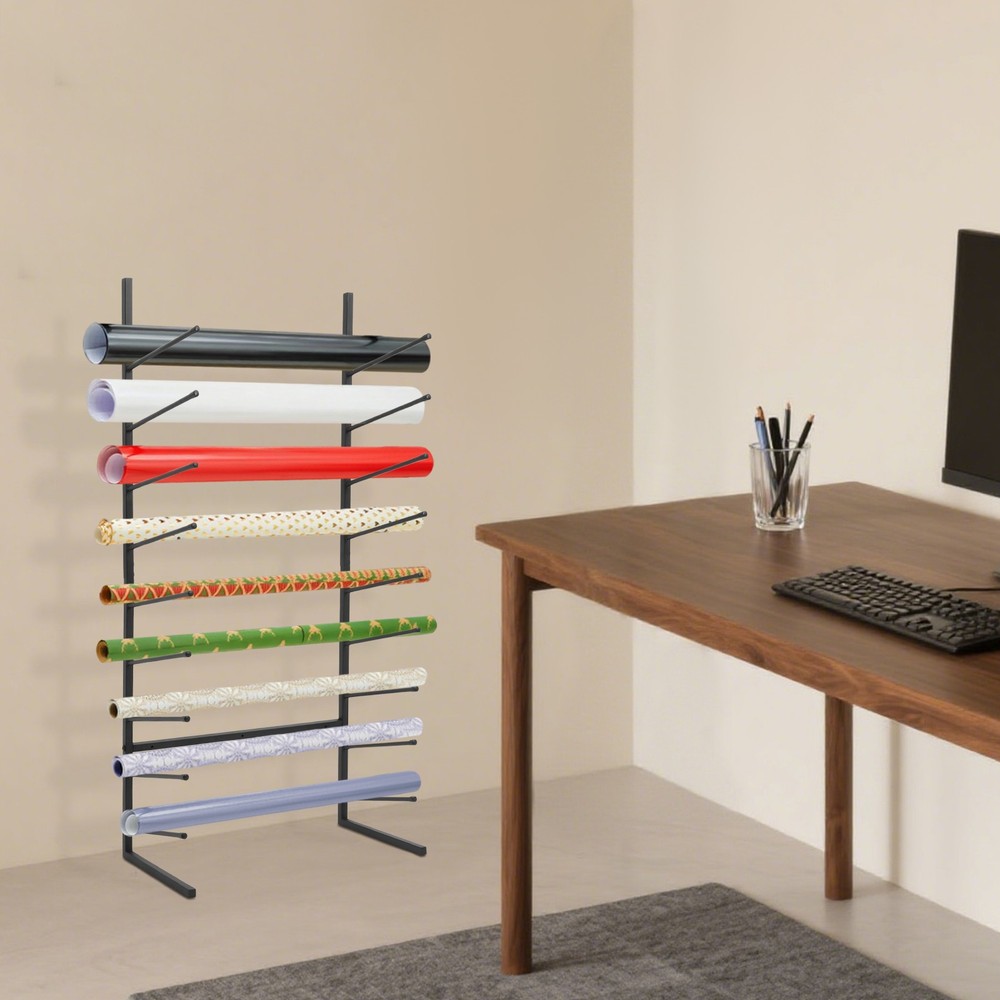 Wall-Mounted Blueprint Storage Rack - Organize Your Plans Efficiently