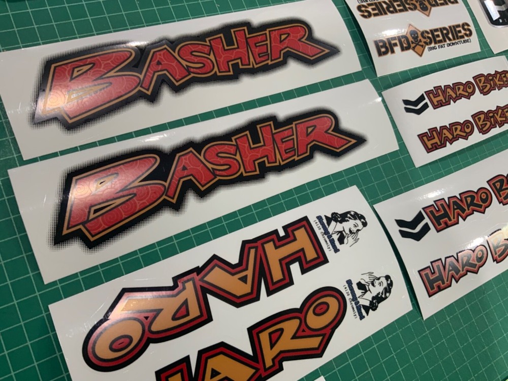 Haro basher bmx sticker decals