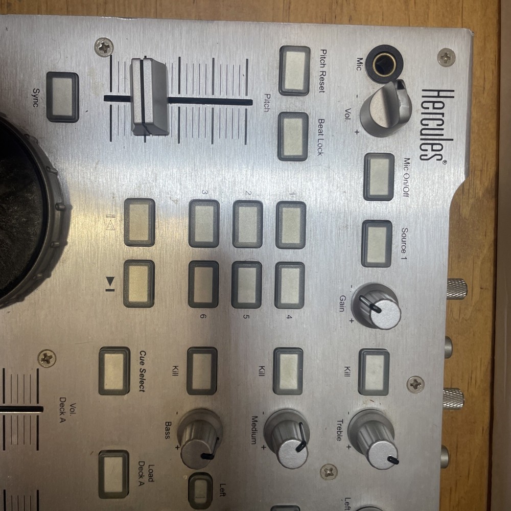 Hercules Dj Console Rmx Dj Controller 4-in/4-out Audio Interface Untested Parts