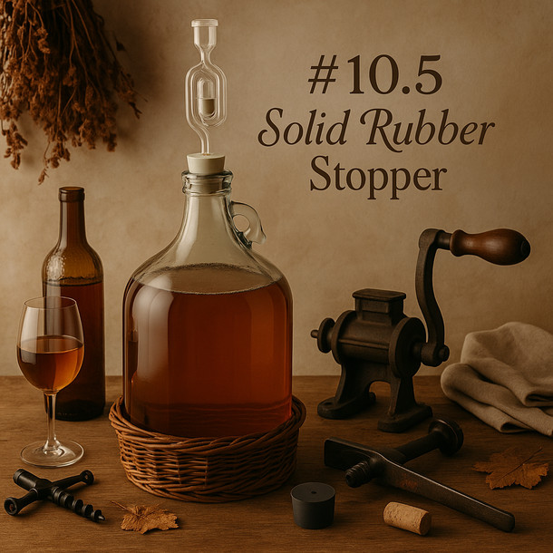 LD Carlson No. 10.5 Solid Rubber Stopper