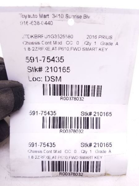 16-18 TOYOTA PRIUS THEFT-LOCKING SECURITY CONTROL MODULE ECM ASSEMBLY