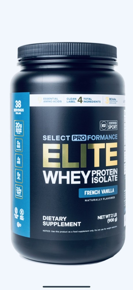 Elite Whey Protein Isolate 12 LBS