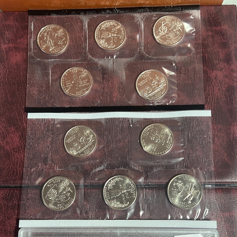 25 Diff Proof & Mint State Qtr Set: 2000 P&D, 2001, 06, 07 Proofs CLM10