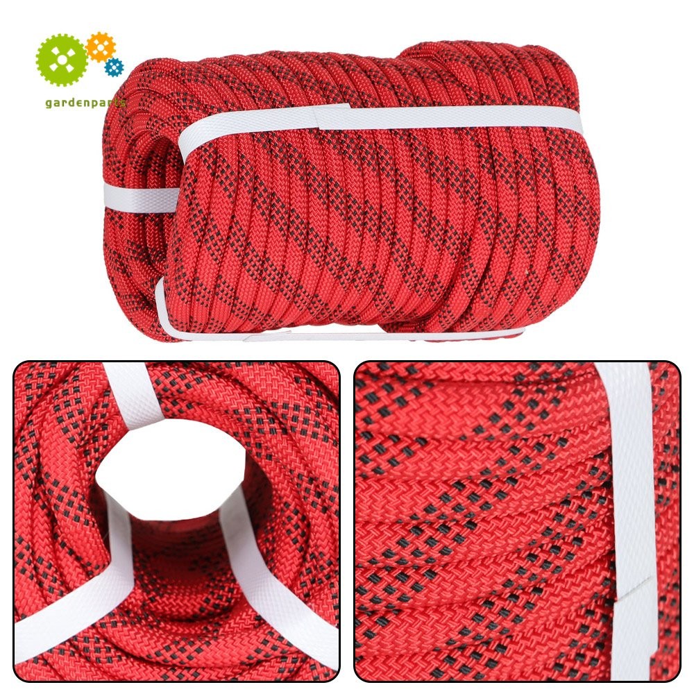 3/8" × 100' Braid Polyester Rope Arborist Tree Rope 3520Lbs High Strong