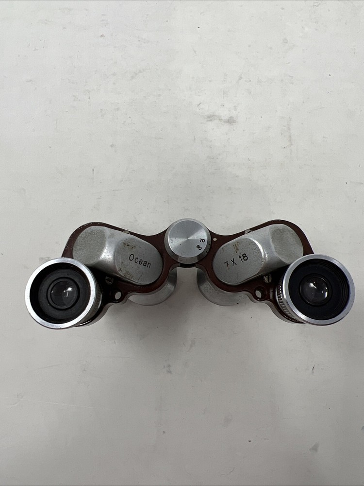 Vintage Unbranded 7x18 Ocean Broadfield Binoculars (117)
