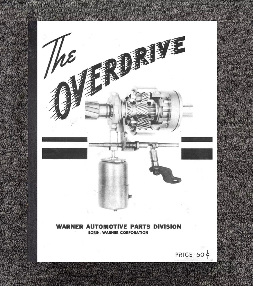 Automatic Overdrive Operation Instruction Manual Fits Warner