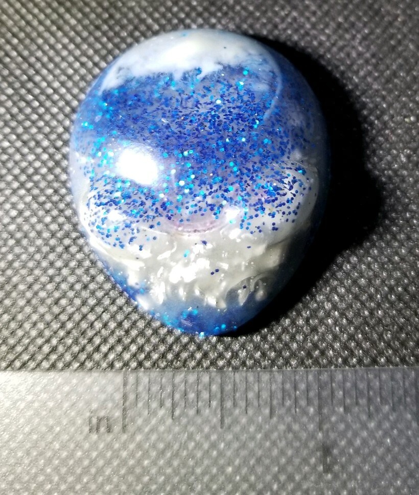 Resin Art Alien , GLOWS, solar system, galaxy, Blacklight, pendant, unique