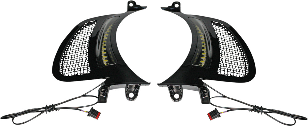 Custom Dynamics CD-RG-V-AW2-BB Genesis 4 Dynamic LED Road Glide Vent Inserts