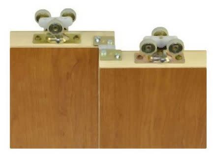 Johnson Hardware JH2054PLBG Zinc Pull Catch for Sliding Doors - 2 - Brass