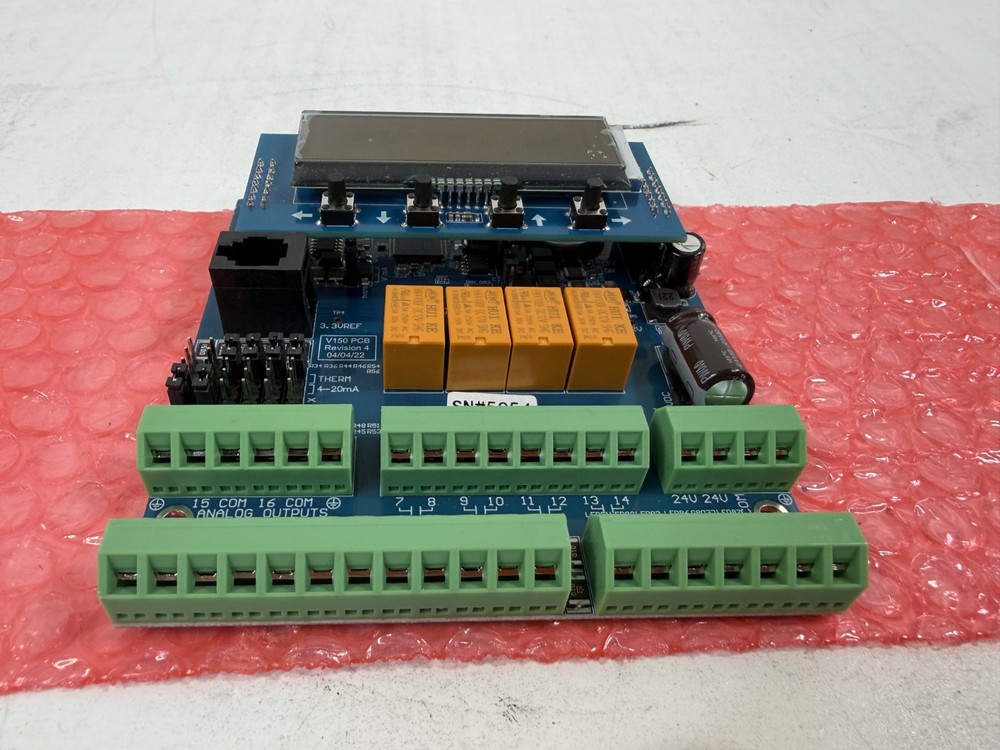 ControlCore Board LCD Display 4 Relays Universal Inputs Relay Outputs Ethernet