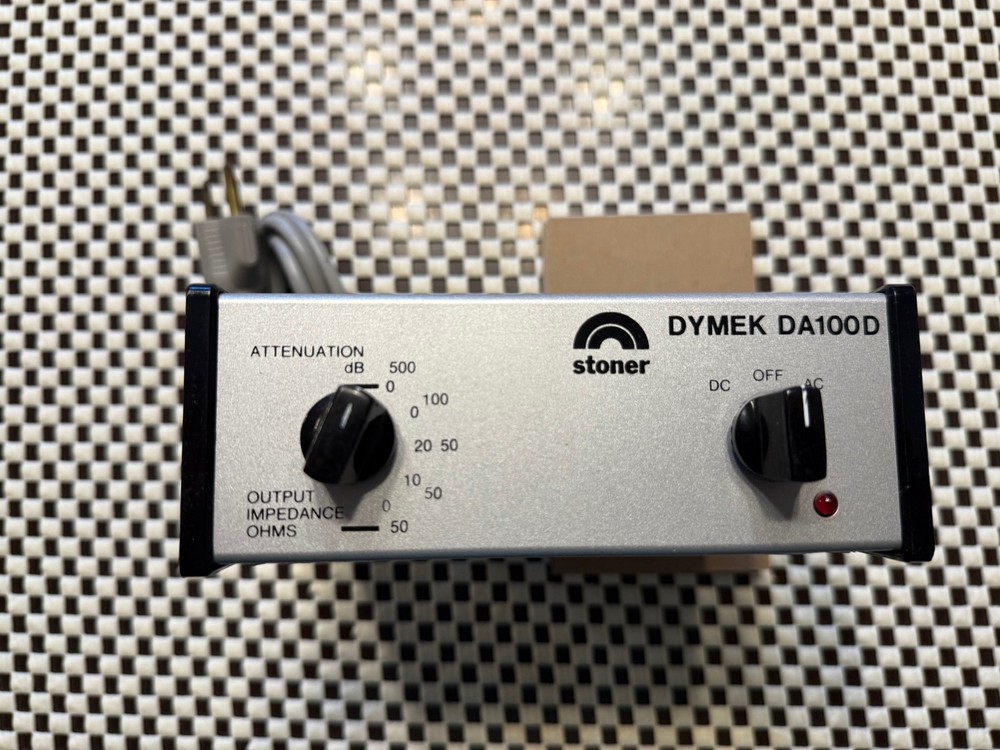 Three Dymek DA 100D antenna system indoor control units