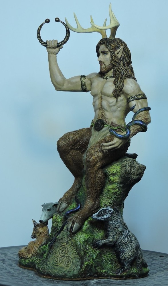 Gwyn ap Nudd (Cernunnos) - Hand cast statue
