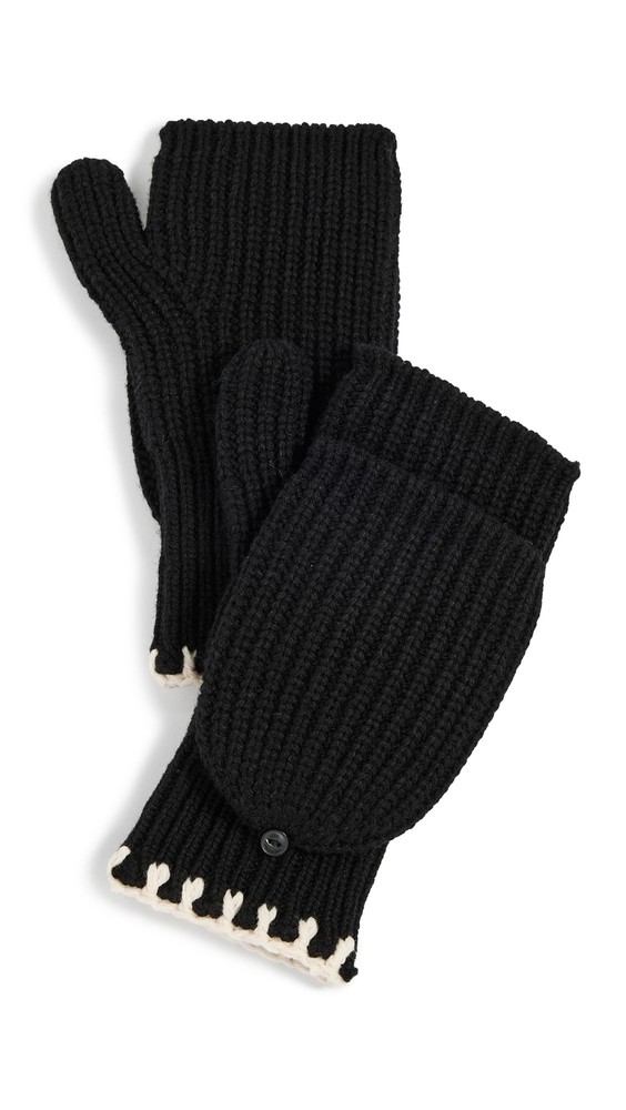 rag & bone Women's Ingrid Mitten, Black, One Size