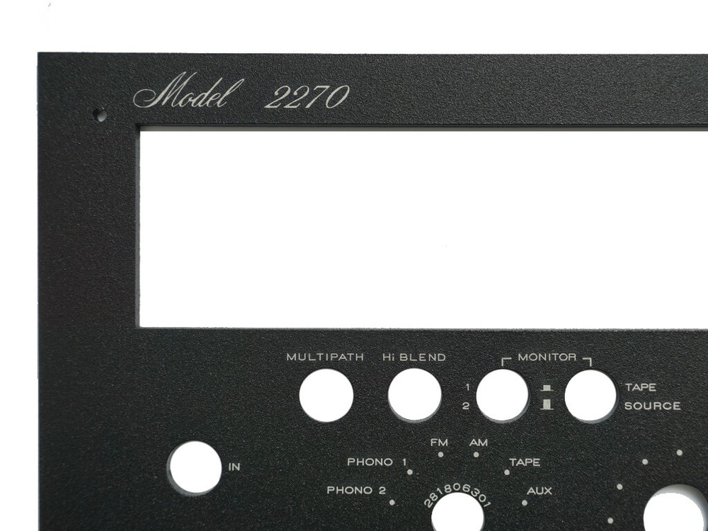Marantz 2270 New! Receiver Front Panel Faceplate Face Plate