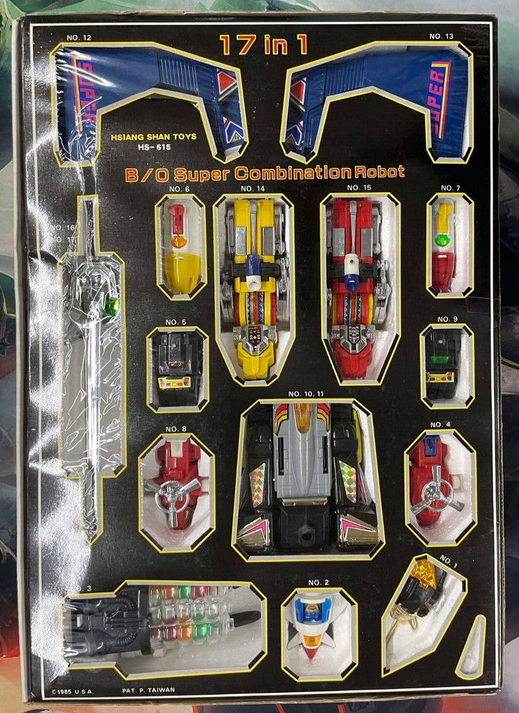 Super Combination Robot B/O 17 in 1 Transformer 1985