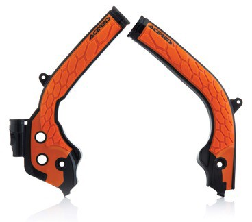 ACERBIS 2449535229 X Grip Frame Guard Black/Orange
