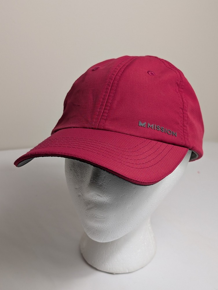 Mission Running Hat Cap  Wet To Cool Polyester Lightweight Adjustable