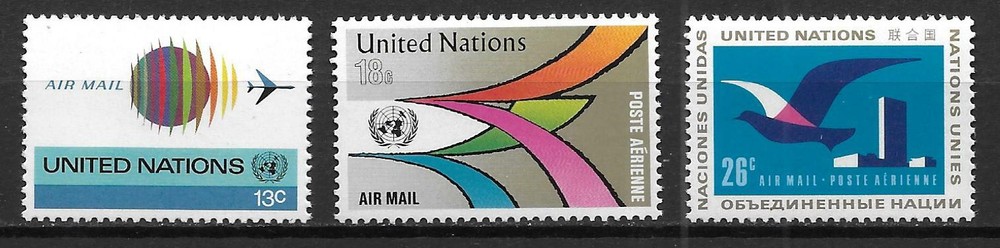 UN New York #C19-C21 MNH