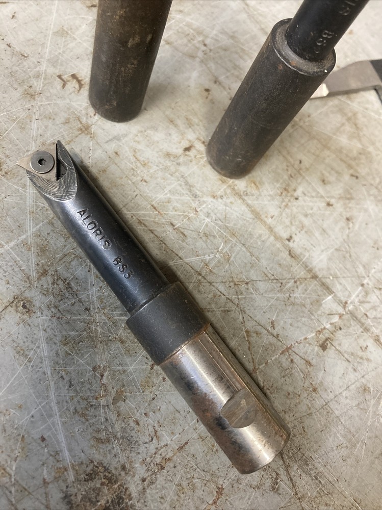 Aloris Adjustable Boring Bars 3pc Set Triangle Carbide Insert USA BS 2 3 4
