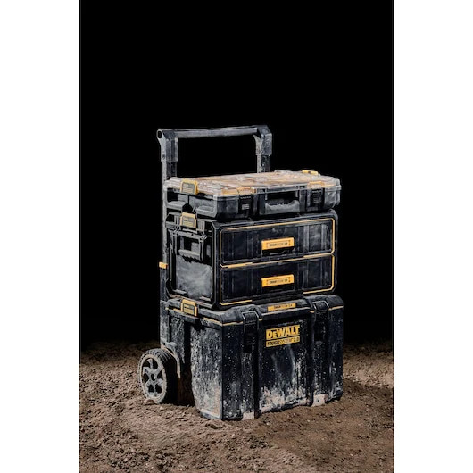 DeWALT DWST08450-KIT3 TOUGHSYSTEM 2.0 Rolling Toolbox w/ 2-Drawer, Organizer