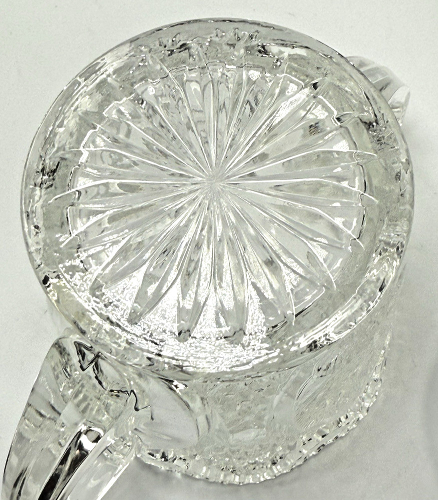 EAPG Glass Cream & Sugar Set