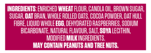 Vital Cocoa Oat Bran Cookie Raspberry 280g (2 Pack)